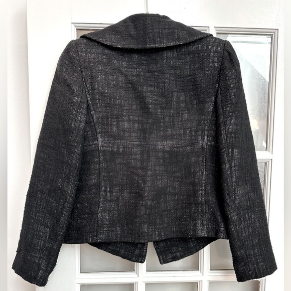 Vintage An Original Milly of New York Double-Breasted Blazer Silk Linen Size 4 S - Picture 7 of 13